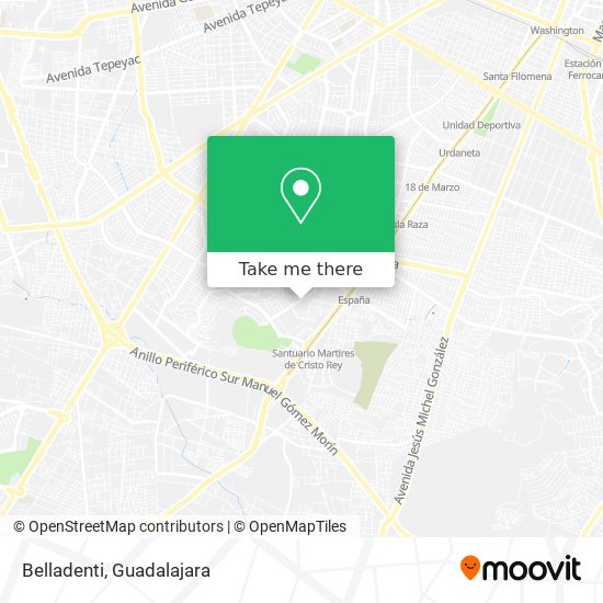 Mapa de Belladenti