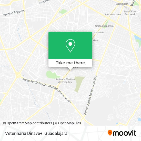 Veterinaría Dinave+ map