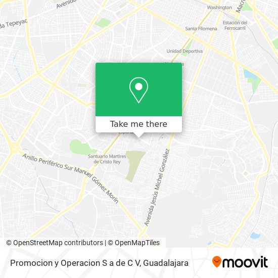 Mapa de Promocion y Operacion S a de C V