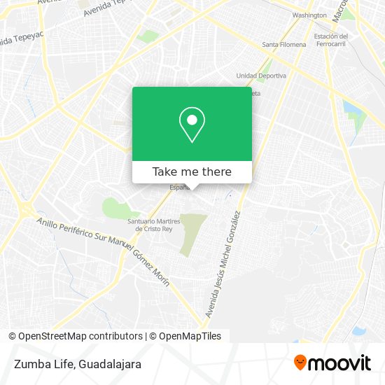 Mapa de Zumba Life