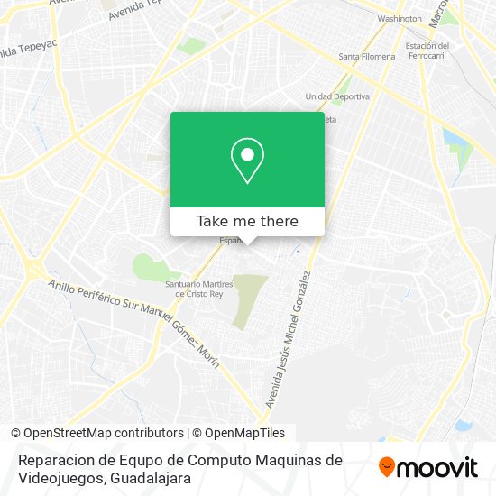 Mapa de Reparacion de Equpo de Computo Maquinas de Videojuegos