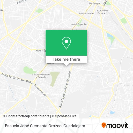 Escuela José Clemente Orozco map