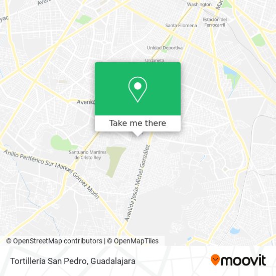 Tortillería San Pedro map