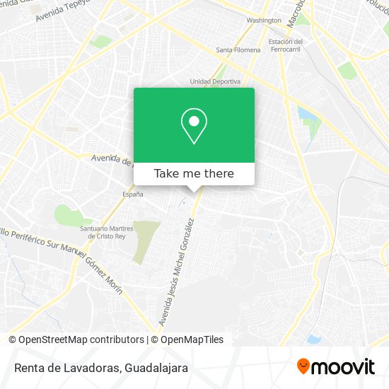 Renta de Lavadoras map
