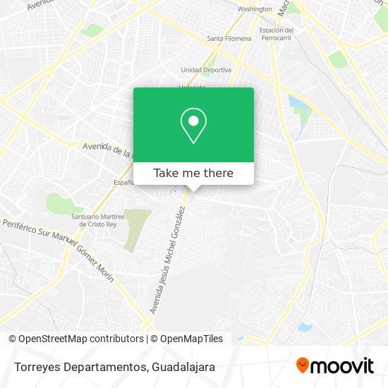 Torreyes Departamentos map
