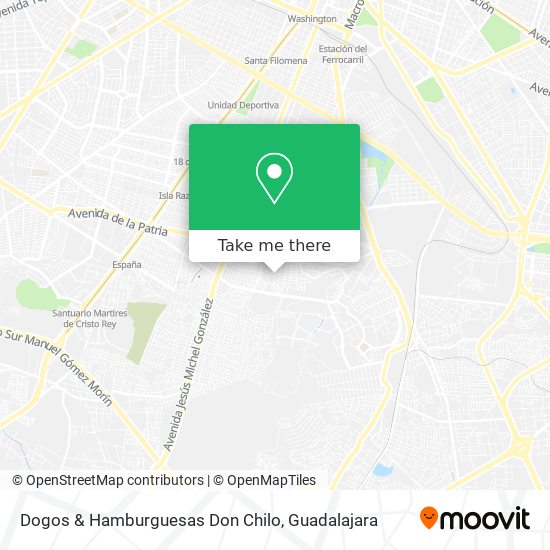 Dogos & Hamburguesas Don Chilo map