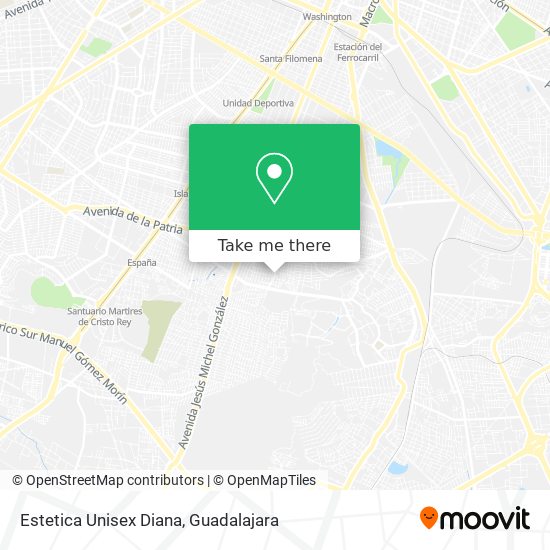 Estetica Unisex Diana map