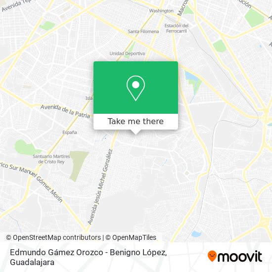 Edmundo Gámez Orozco - Benigno López map