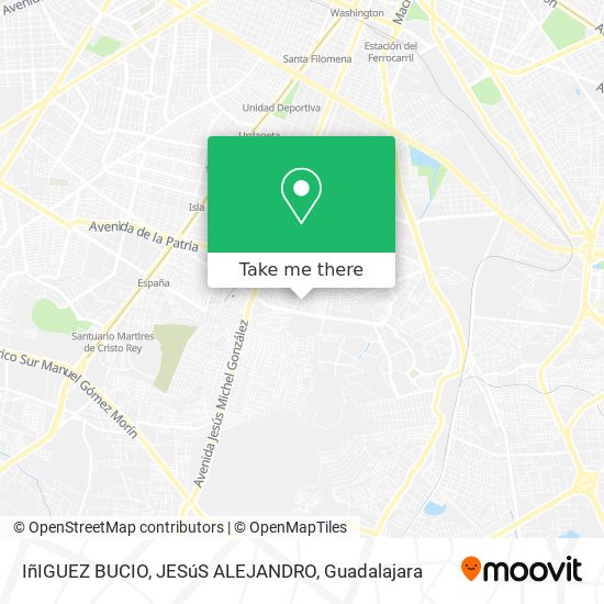 Mapa de IñIGUEZ BUCIO, JESúS ALEJANDRO