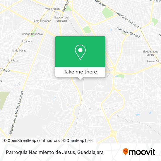 Mapa de Parroquia Nacimiento de Jesus