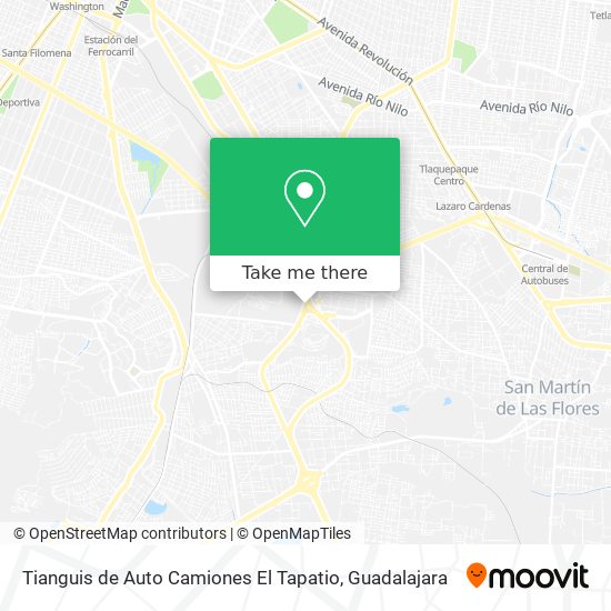 Mapa de Tianguis de Auto Camiones El Tapatio