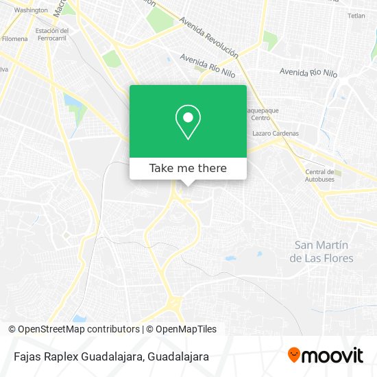 Fajas Raplex Guadalajara map