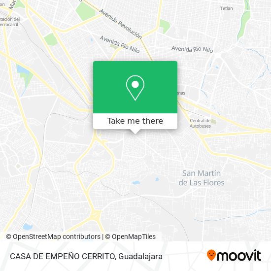 Mapa de CASA DE EMPEÑO CERRITO