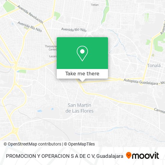 PROMOCION Y OPERACION S A DE C V map