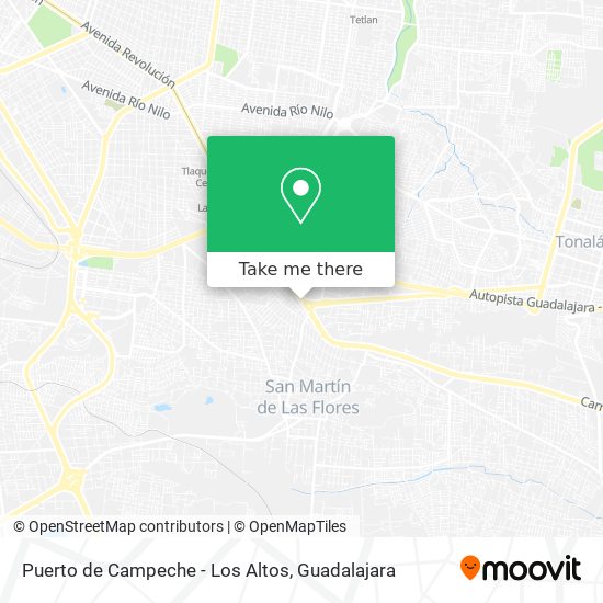 Puerto de Campeche - Los Altos map