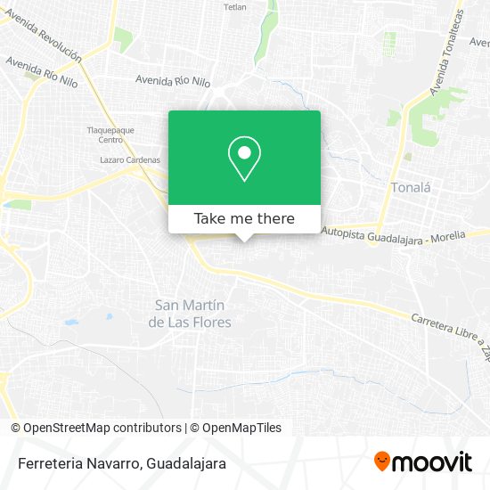 Mapa de Ferreteria Navarro