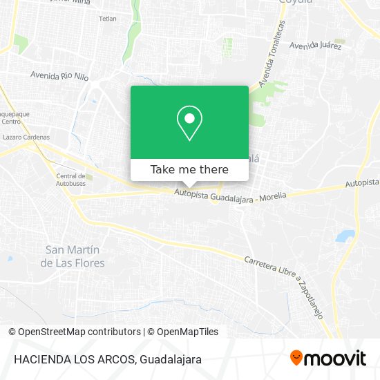 HACIENDA LOS ARCOS map