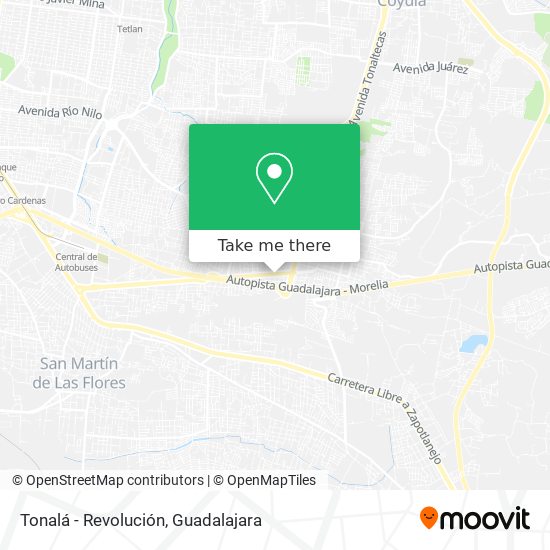 Mapa de Tonalá - Revolución