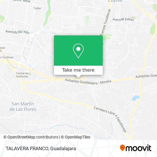 Mapa de TALAVERA FRANCO