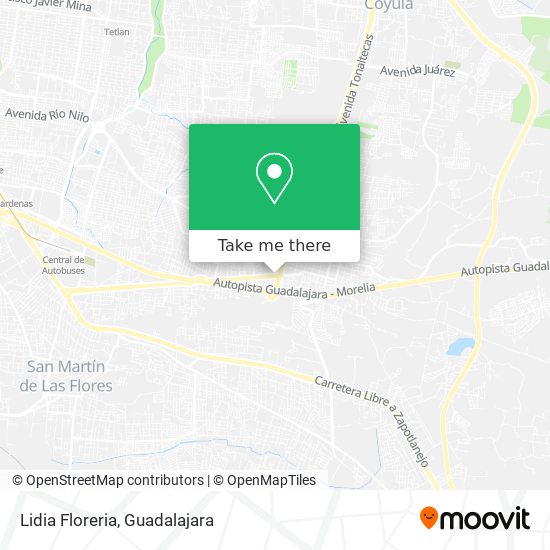 How to get to Lidia Floreria in Tonalá by Bus or Train?