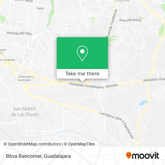 Bbva Bancomer map