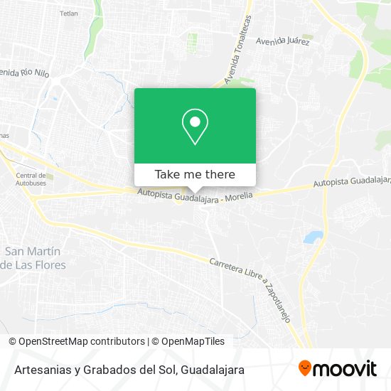 Mapa de Artesanias y Grabados del Sol
