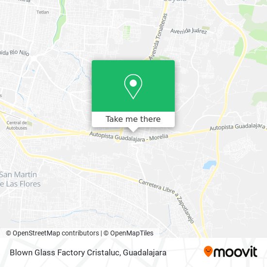Mapa de Blown Glass Factory Cristaluc