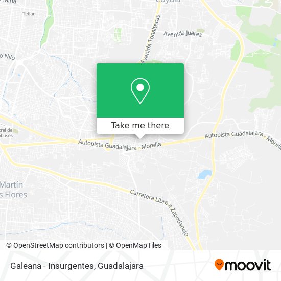Mapa de Galeana - Insurgentes