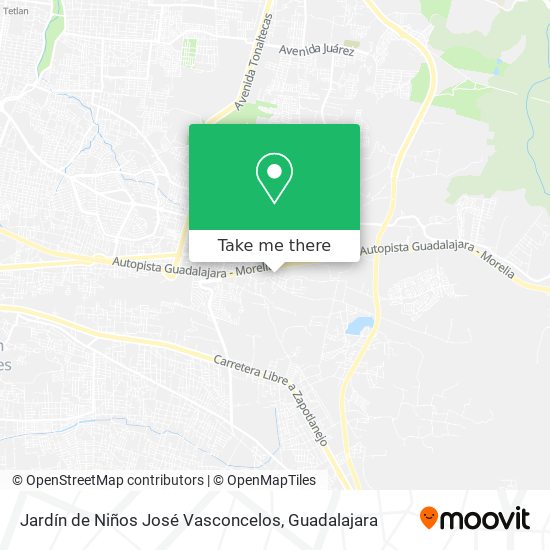 Jardín de Niños José Vasconcelos map