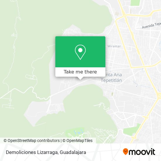 Demoliciones Lizarraga map