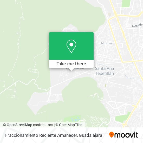 Fraccionamiento Reciente Amanecer map