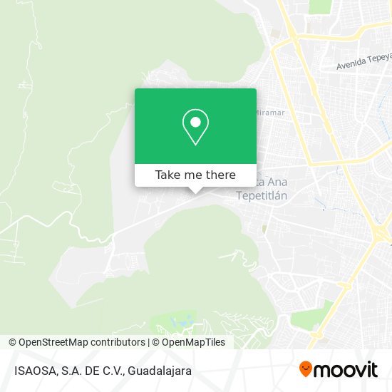 Mapa de ISAOSA, S.A. DE C.V.