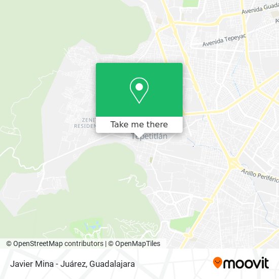 Mapa de Javier Mina - Juárez