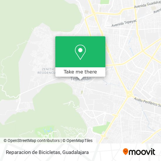 Reparacion de Bicicletas map