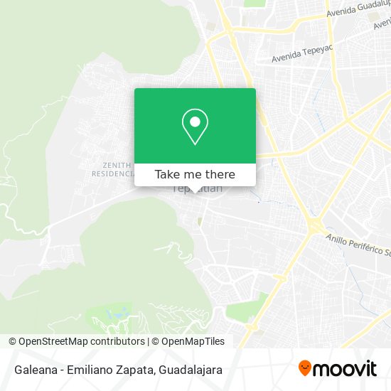 Galeana - Emiliano Zapata map