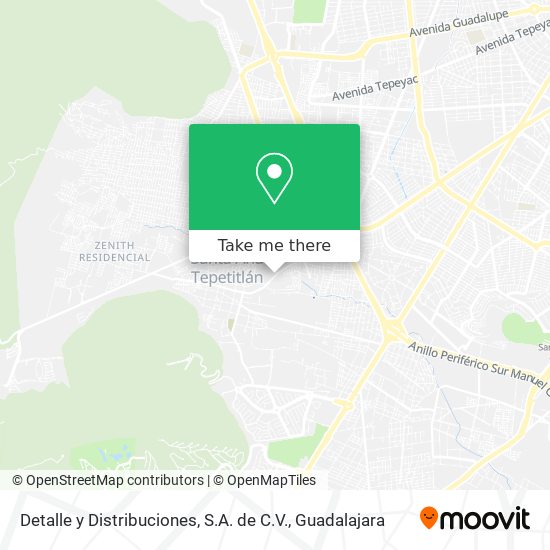 Detalle y Distribuciones, S.A. de C.V. map