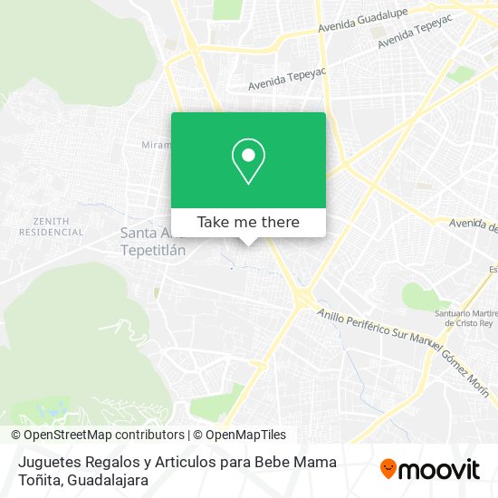 Juguetes Regalos y Articulos para Bebe Mama Toñita map