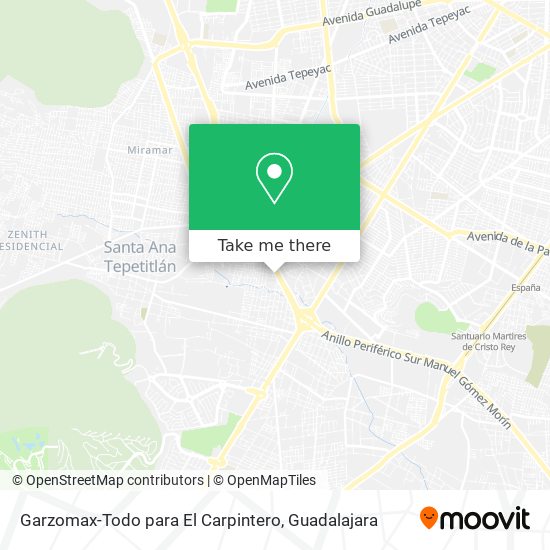 Garzomax-Todo para El Carpintero map