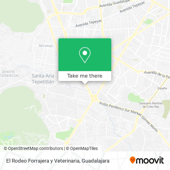 El Rodeo Forrajera y Veterinaria map