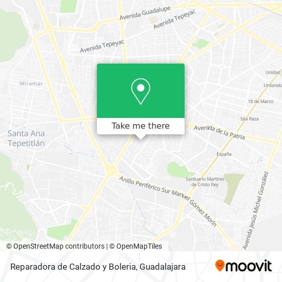 Reparadora de Calzado y Boleria map