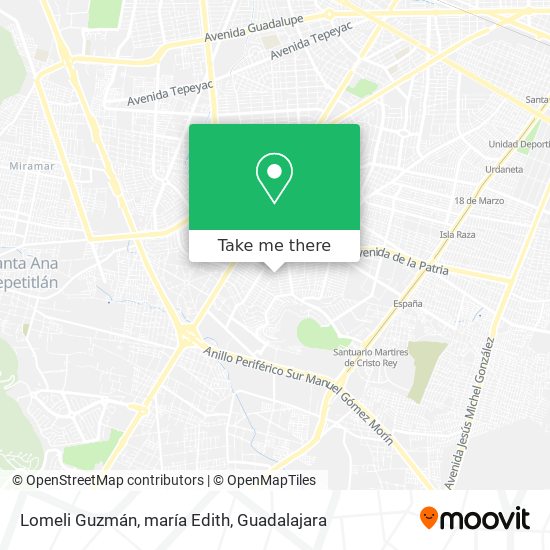Lomeli Guzmán, maría Edith map