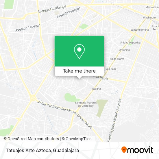 Mapa de Tatuajes Arte Azteca