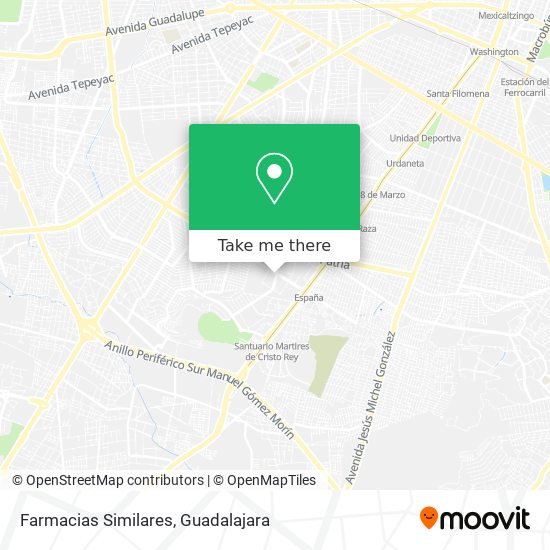 Farmacias Similares map
