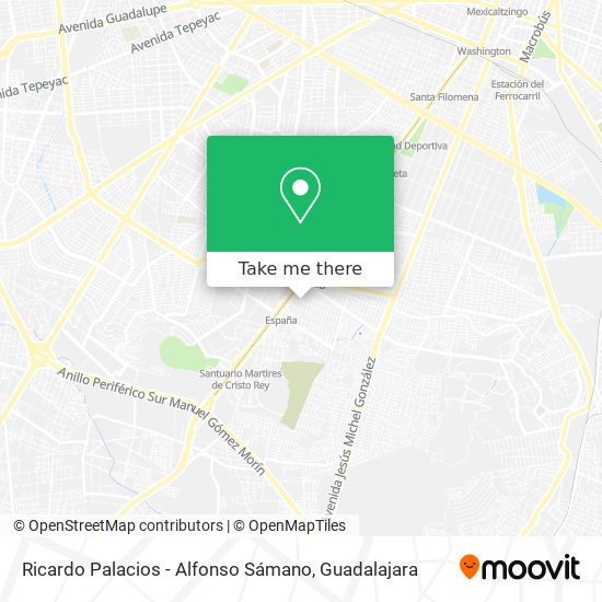 Ricardo Palacios - Alfonso Sámano map