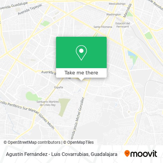 Mapa de Agustín Fernández - Luis Covarrubias