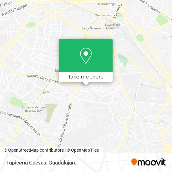 Tapicería Cuevas map