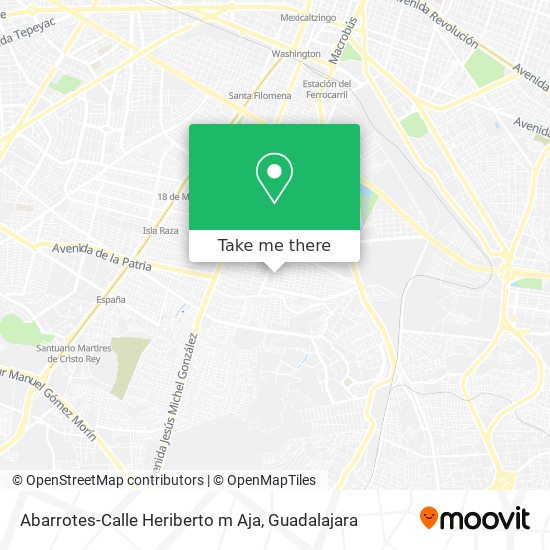 Mapa de Abarrotes-Calle Heriberto m Aja