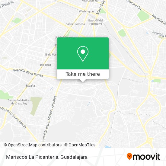 Mariscos La Picanteria map