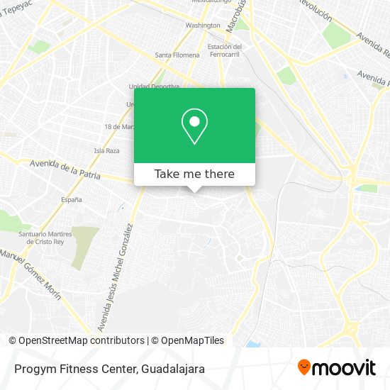 Progym Fitness Center map