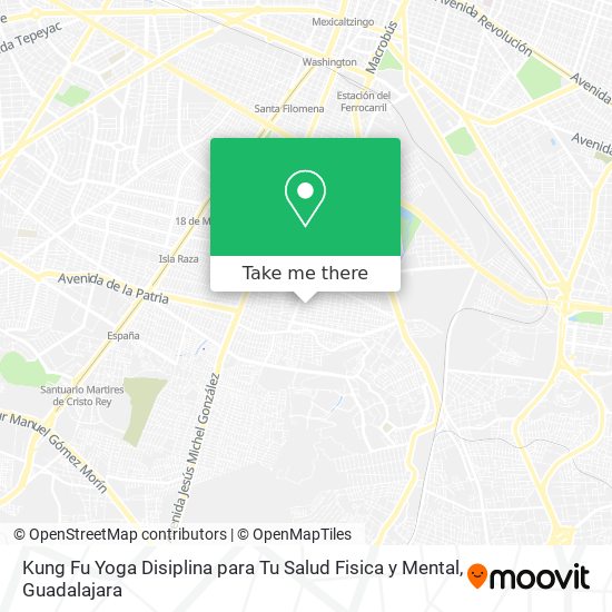 Kung Fu Yoga Disiplina para Tu Salud Fisica y Mental map